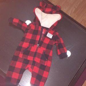 Carters Plaid Snow Suit
